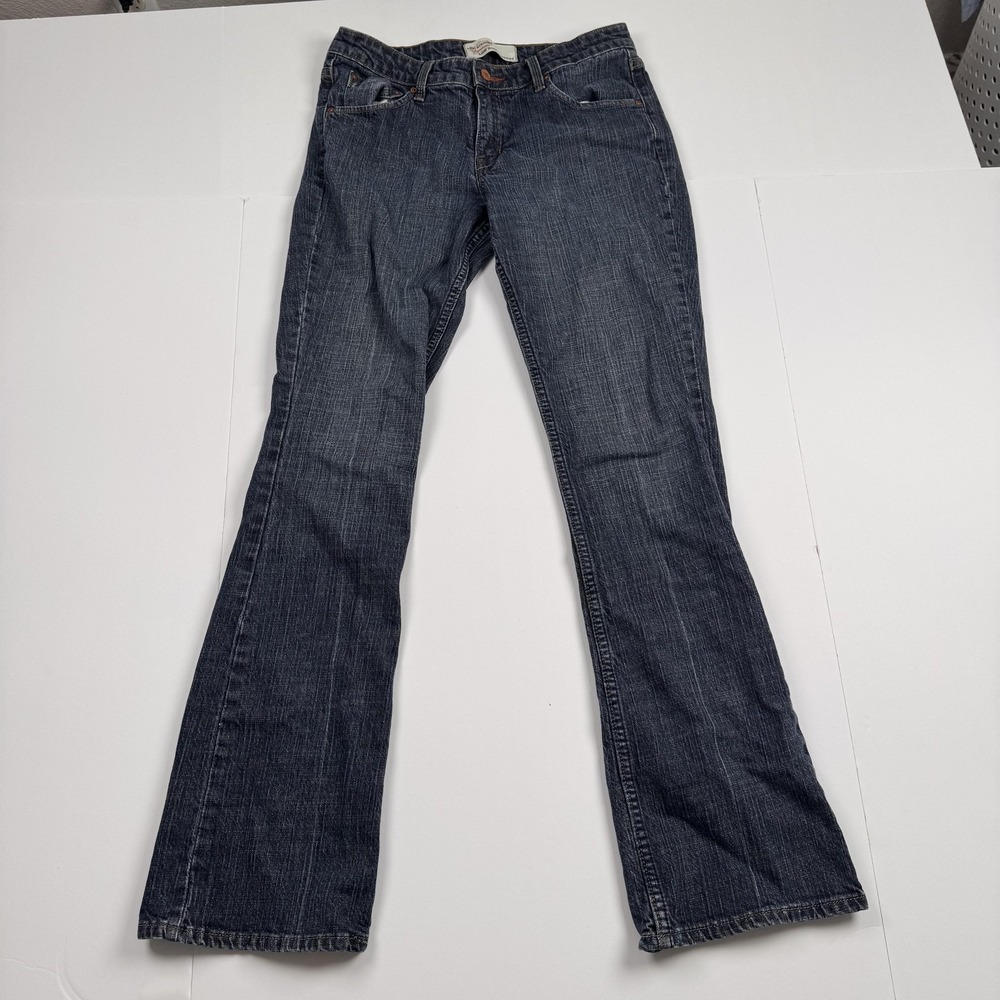 Levi Strauss Signature Jeans Womens 8 (29x31) Long Blue Low Rise Bootcut Stretch